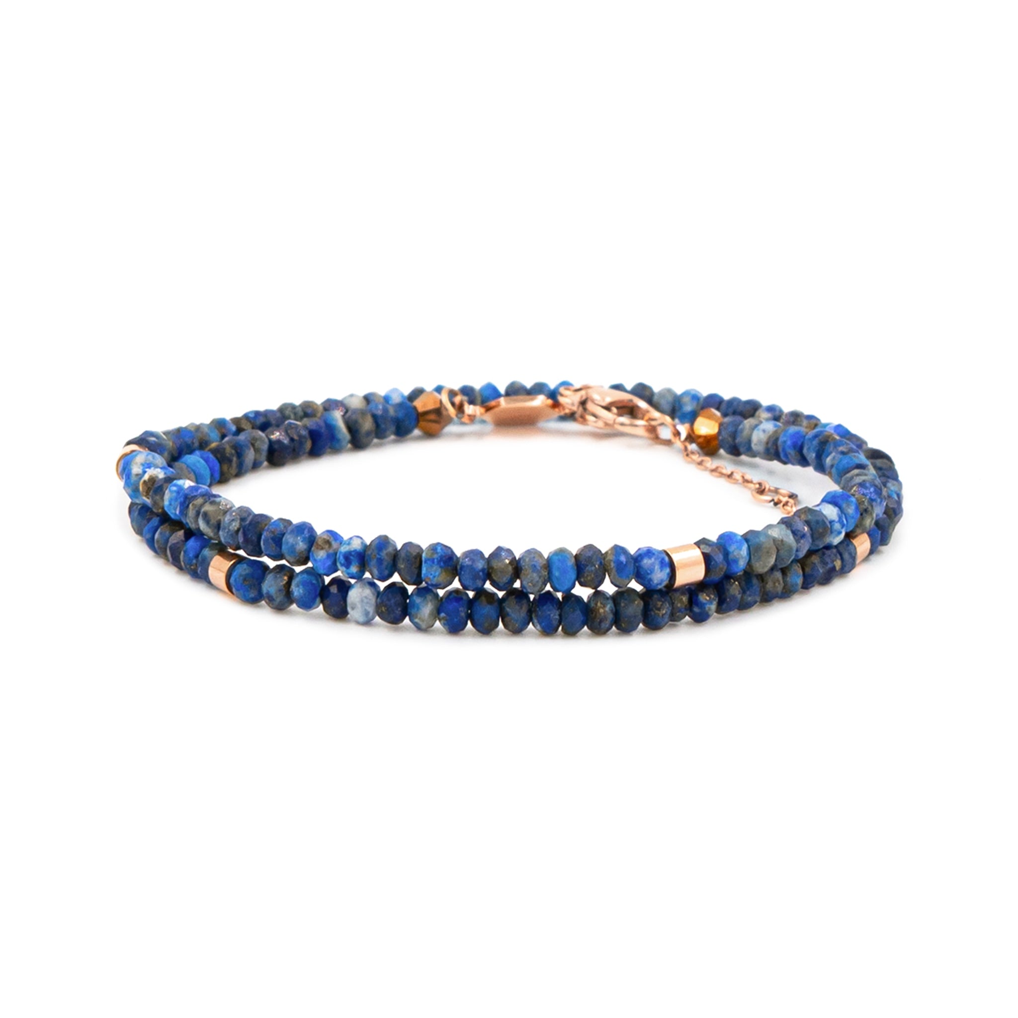 Bracelet lumia en pierres lapis-lazuli