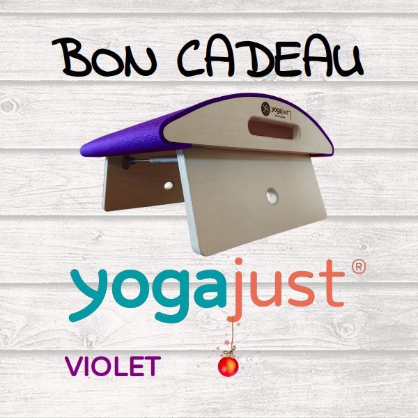 Bon cadeau yogajust® - 8 en 1 - violet