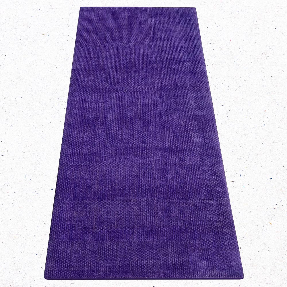 Tapis yoga bio latex-jute violet 4mm