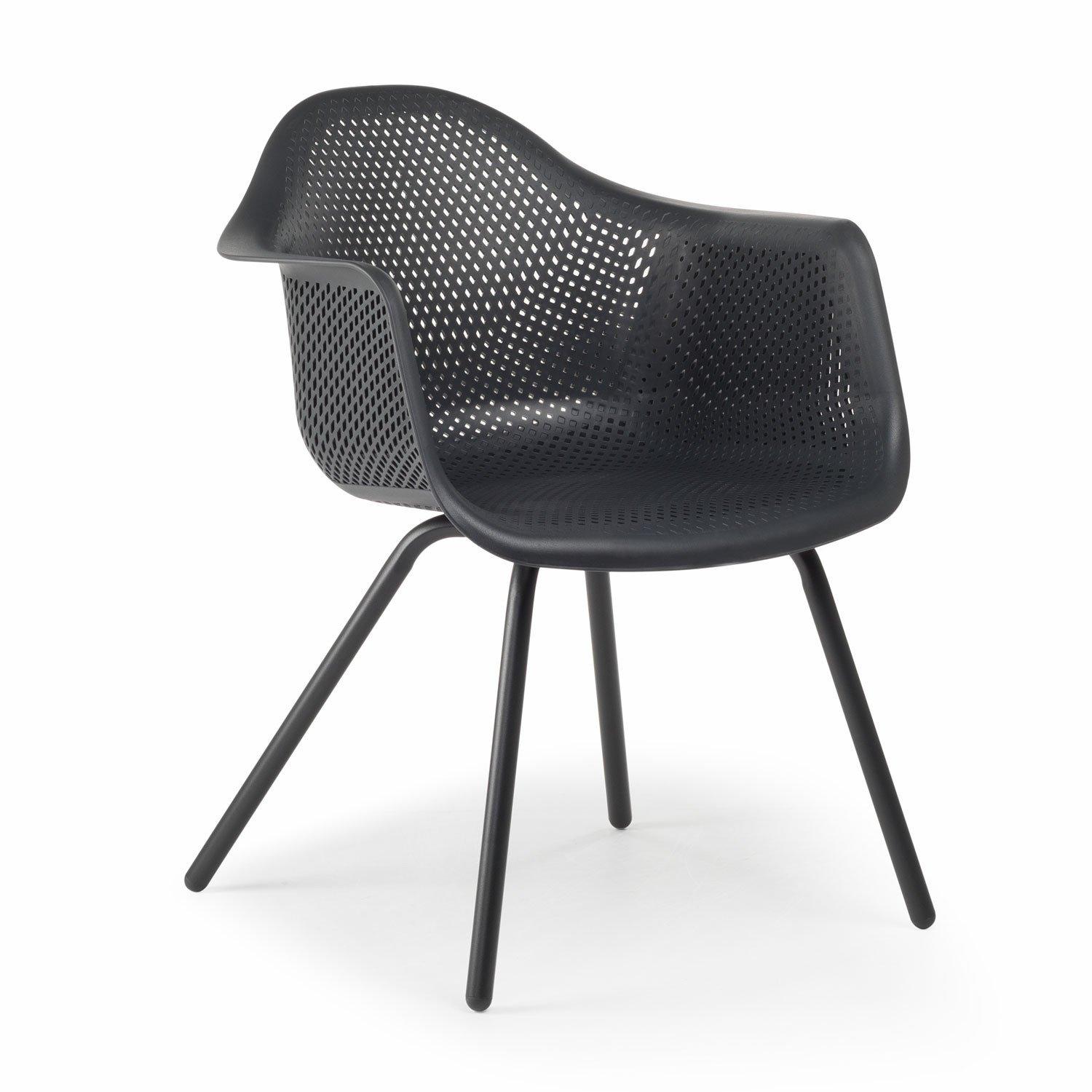 Chaise extérieure design noire