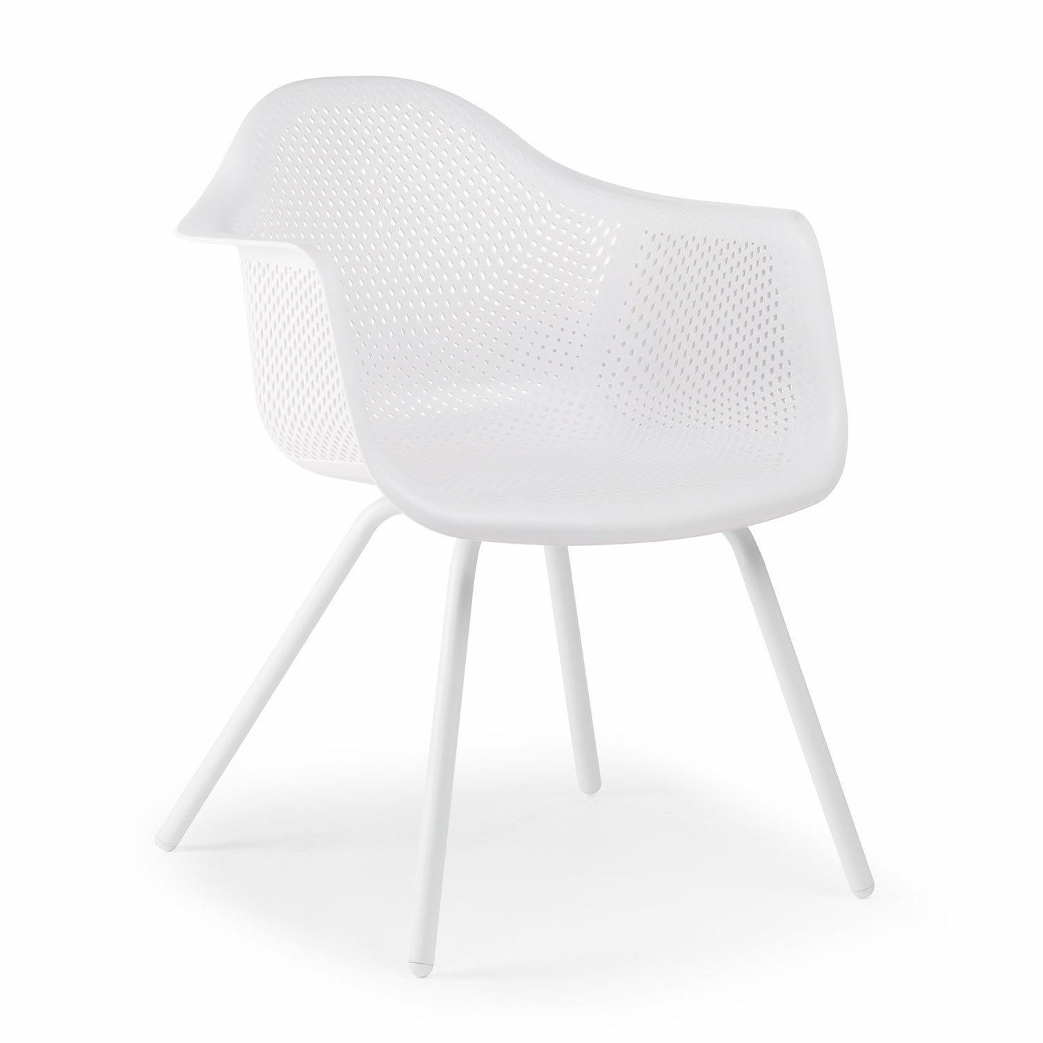 Chaise extérieure design blanche