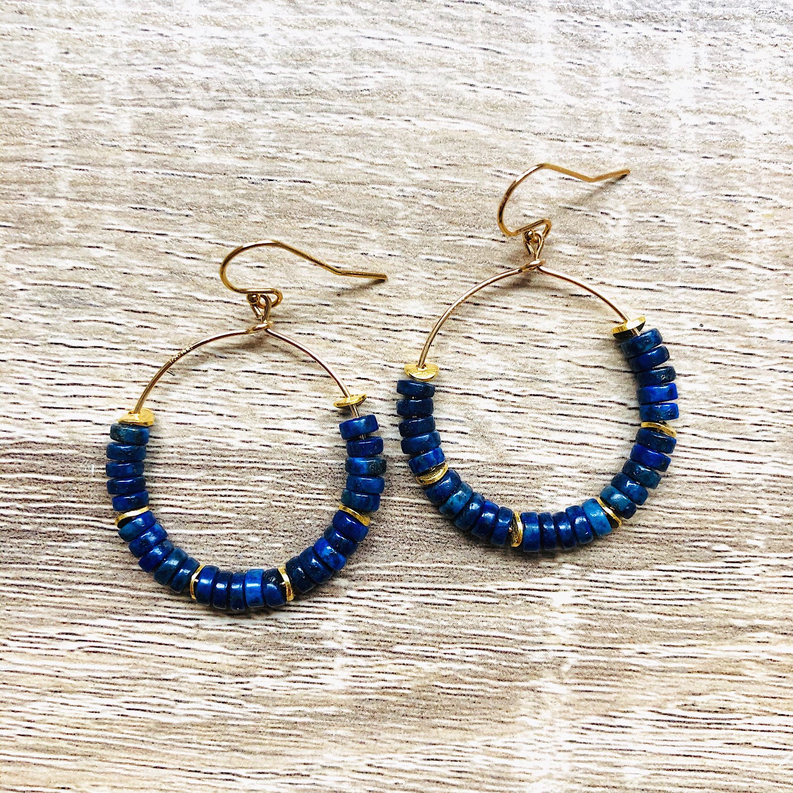 Boucles d'oreilles jane lapis lazuli