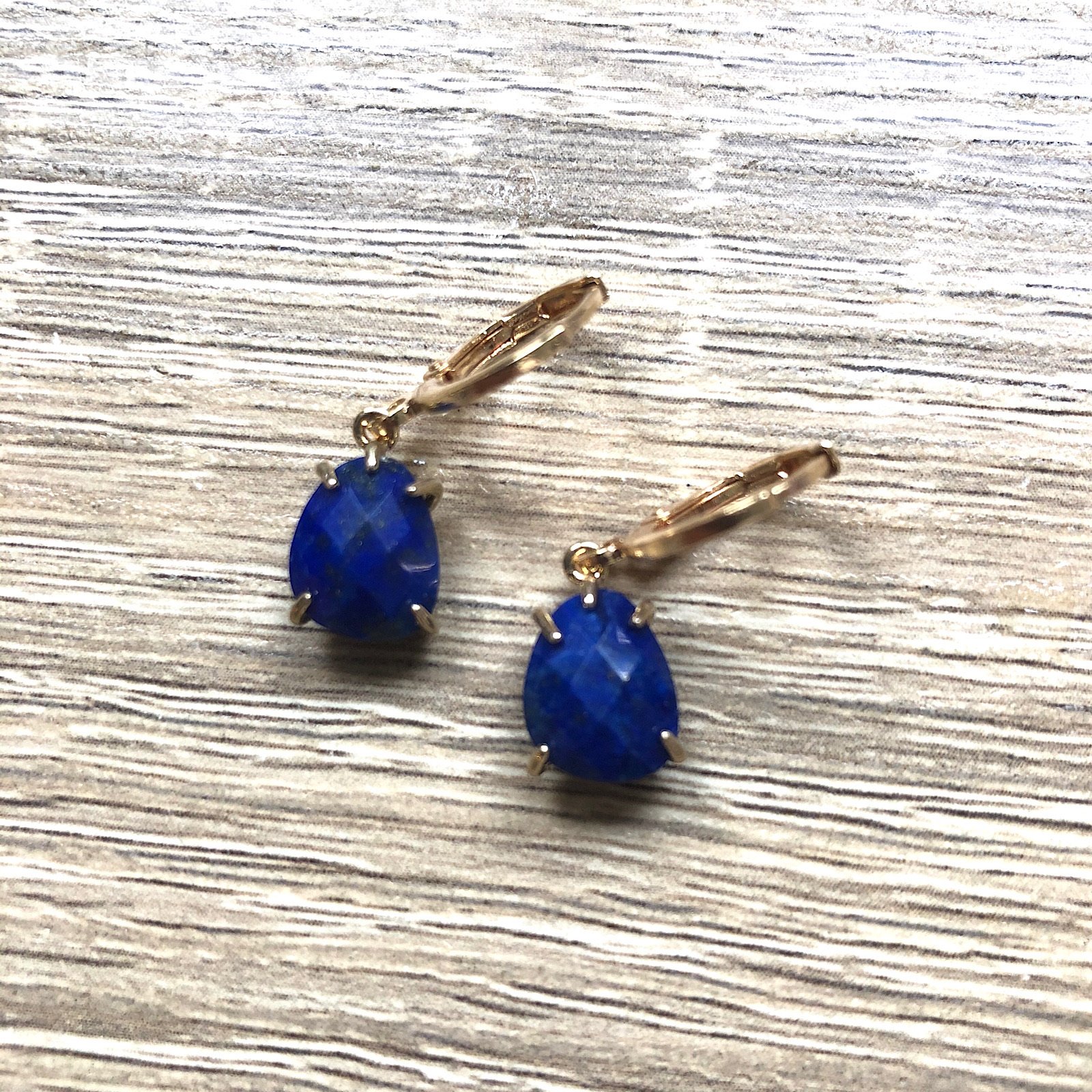 Créoles trésor lapis lazuli bleue