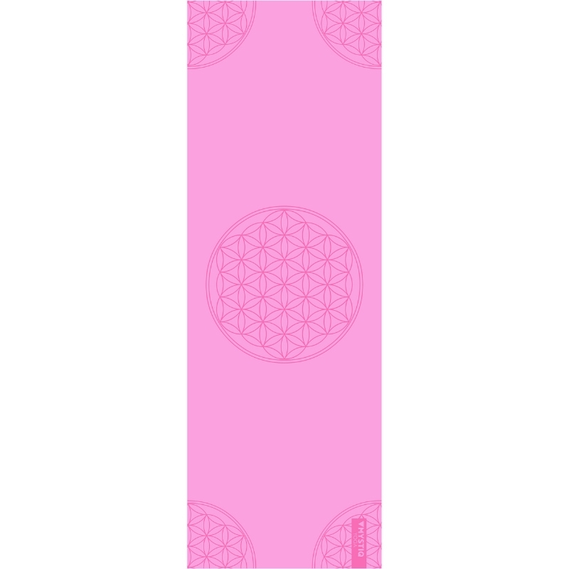 Tapis de yoga start- flower of life pink