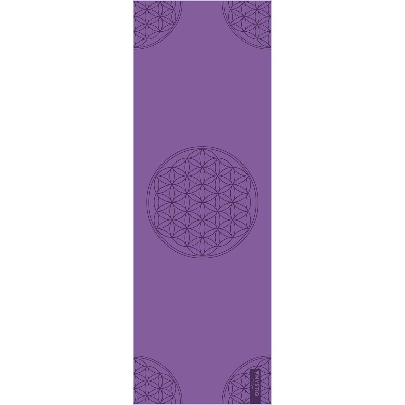 Tapis de yoga start - flower life purple