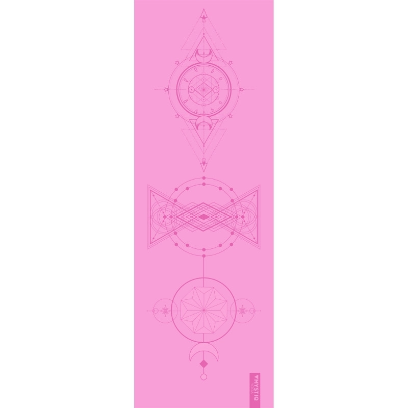 Tapis de yoga start - mystiq side pink