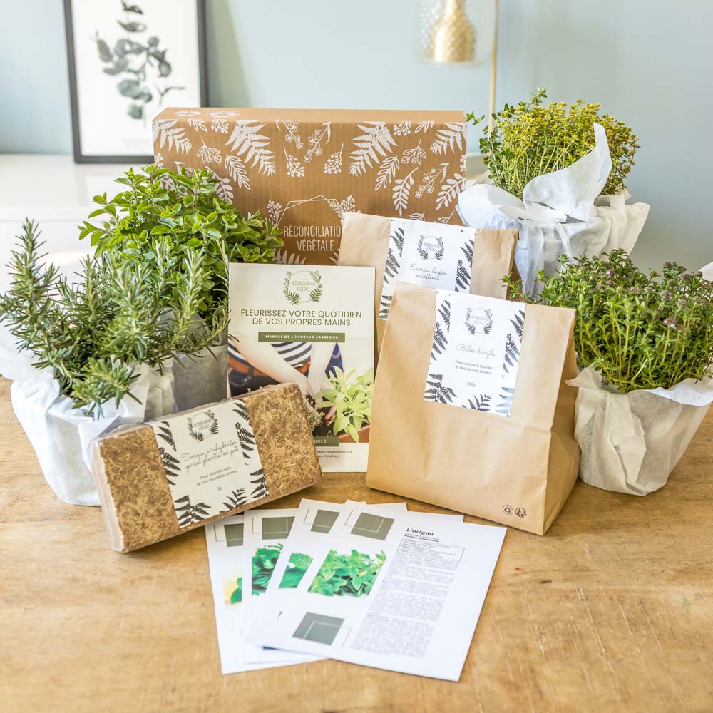 Kit de jardinage plantes aromatiques