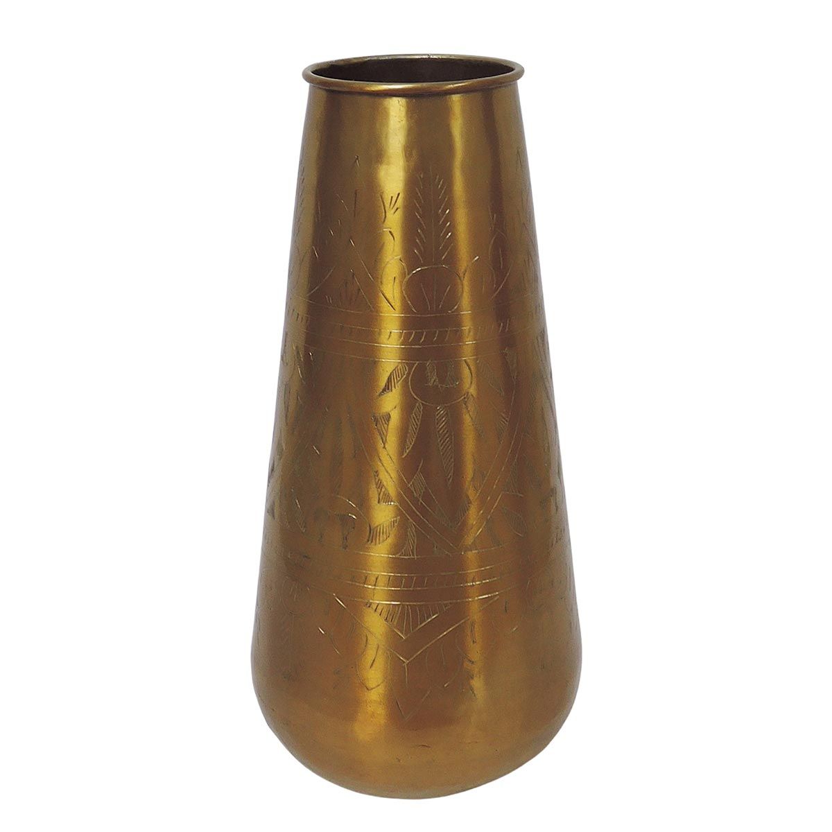 Vase cylindrique en aluminium motifs gr