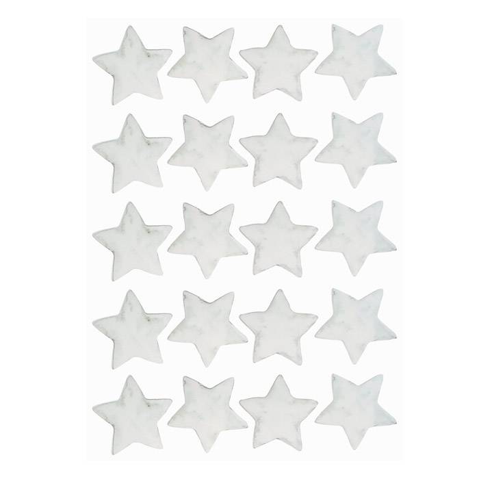 Stickers étoiles aquarelle  gris