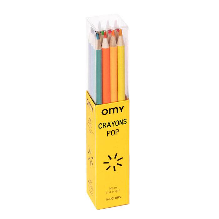 Crayons pop  étui de 16  omy