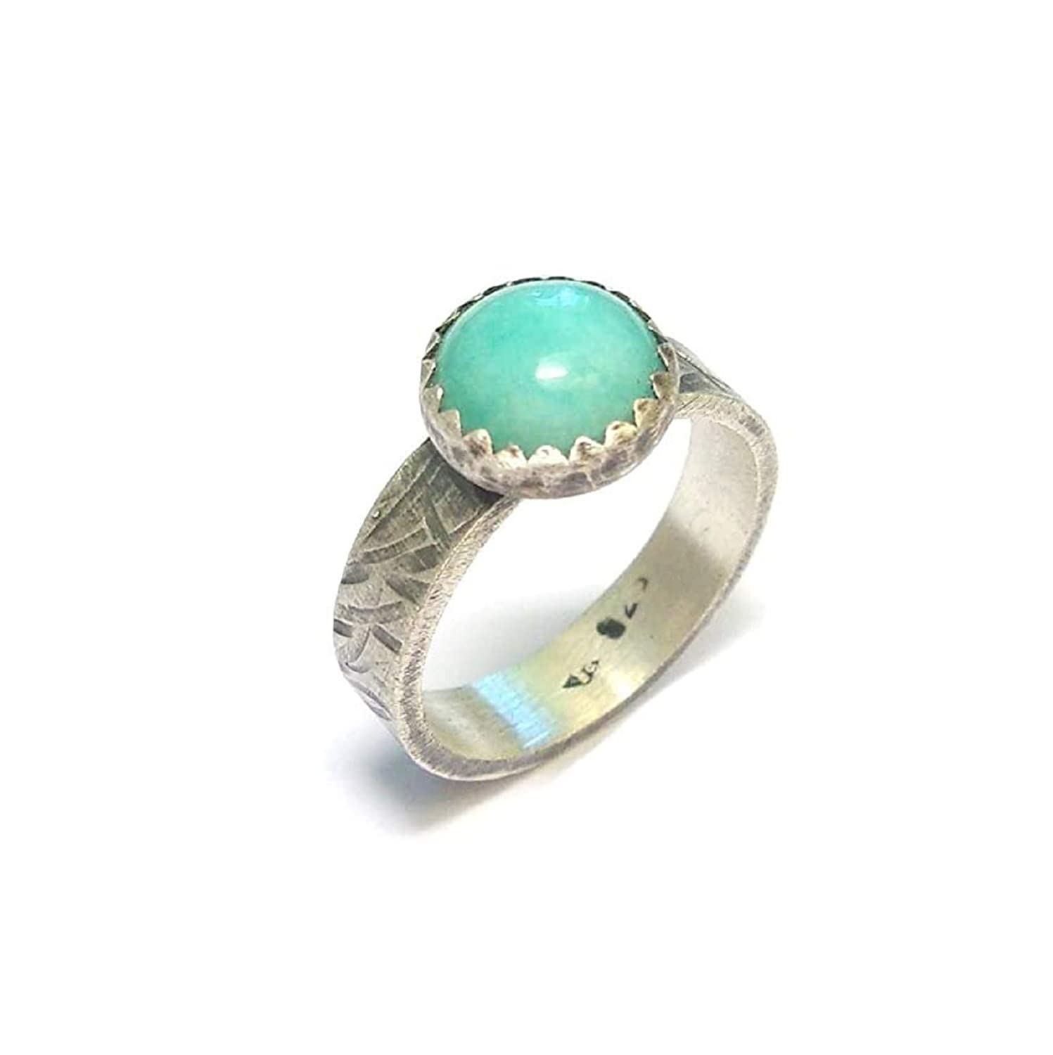 Bague  awá amazonite taille 50