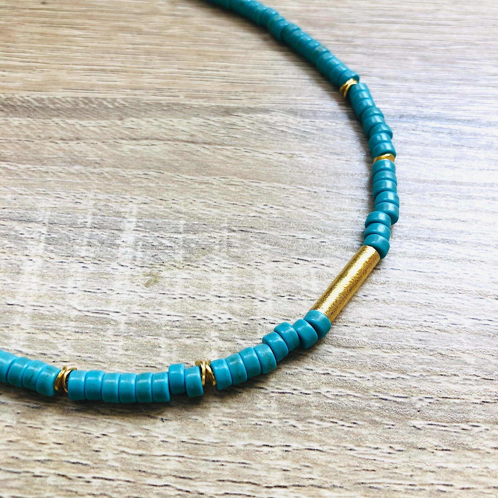 Collier jane howlite turquoise