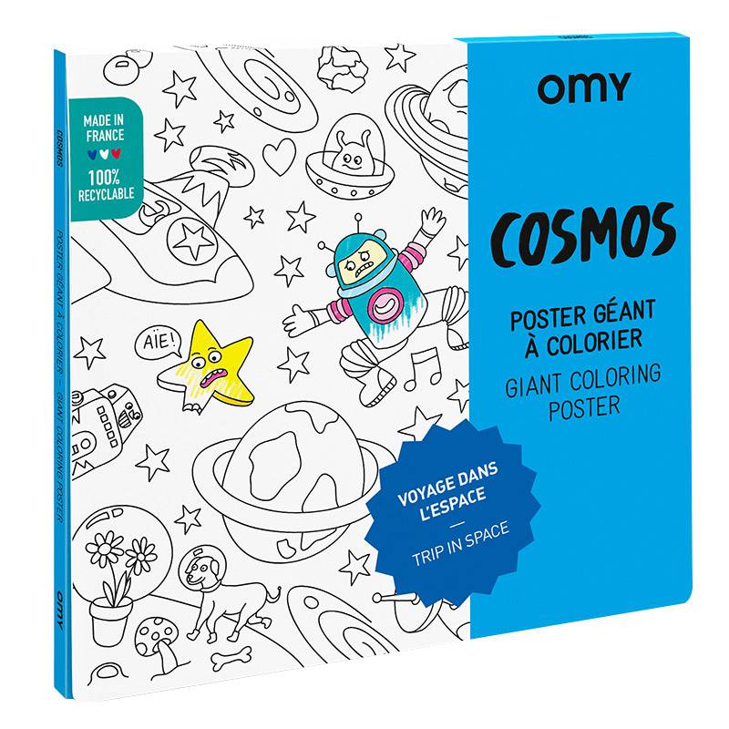 Poster à colorier  cosmos
