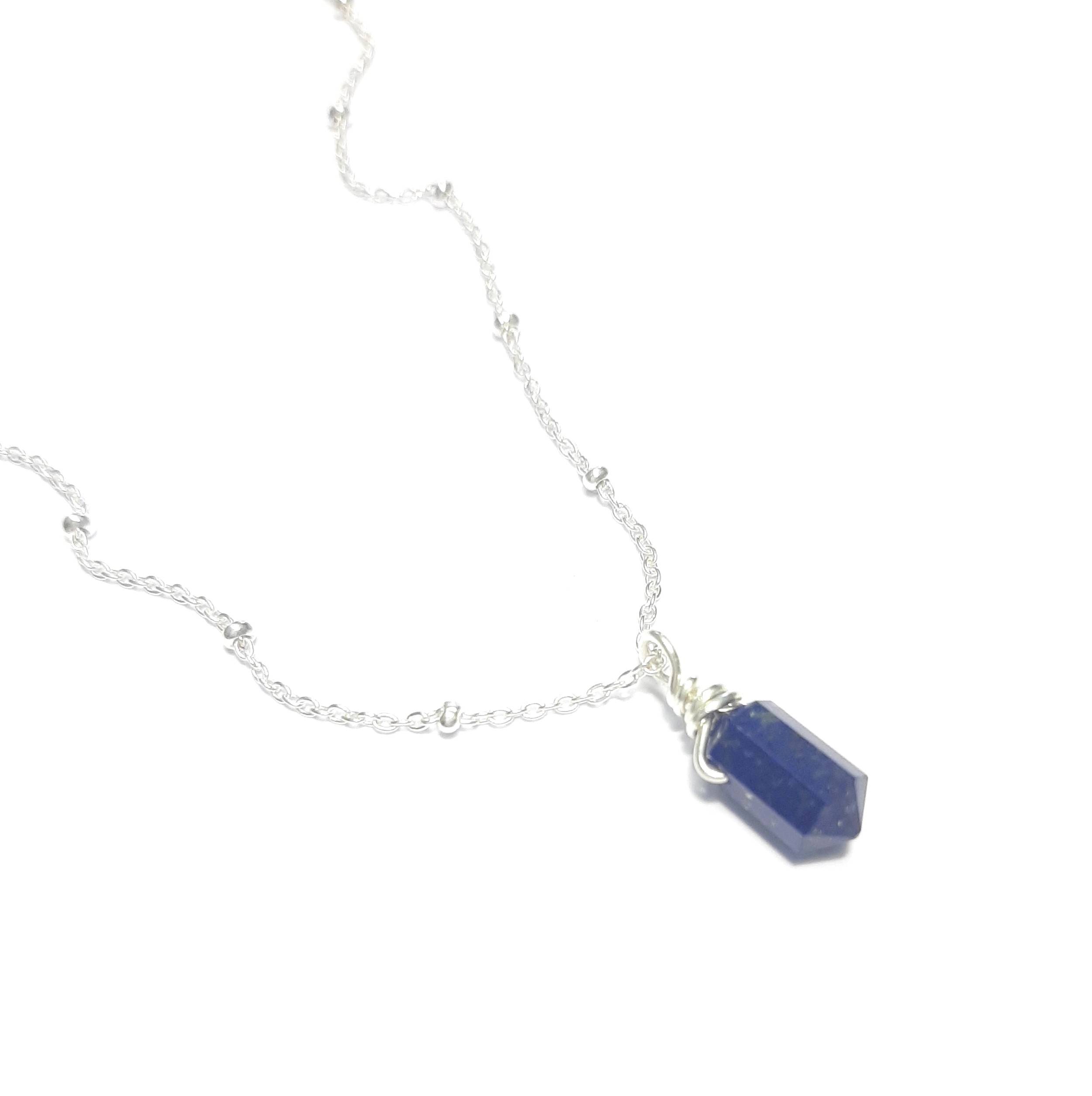 Collier pendule lapis lazuli