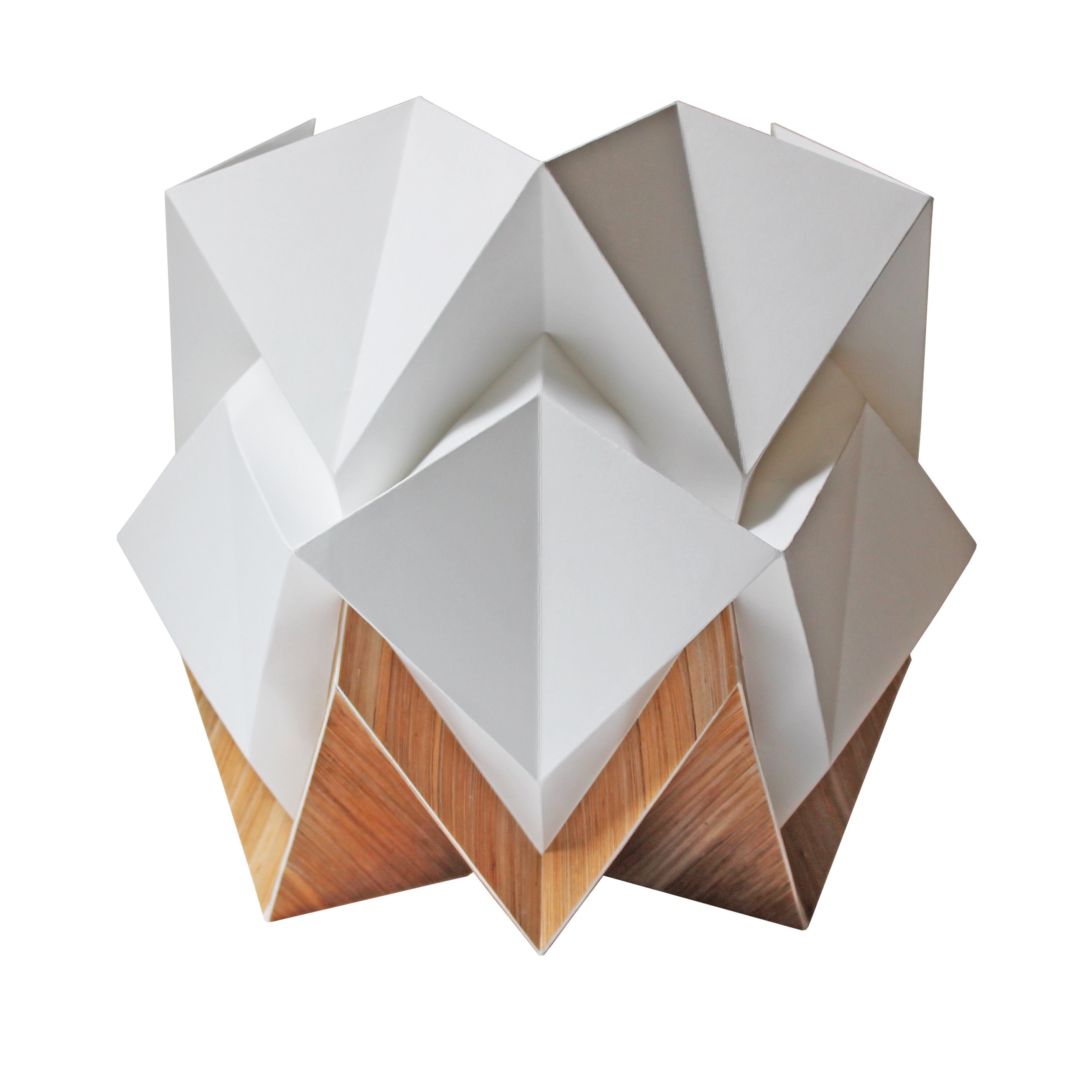 Lampe de table origami ecowood taille m