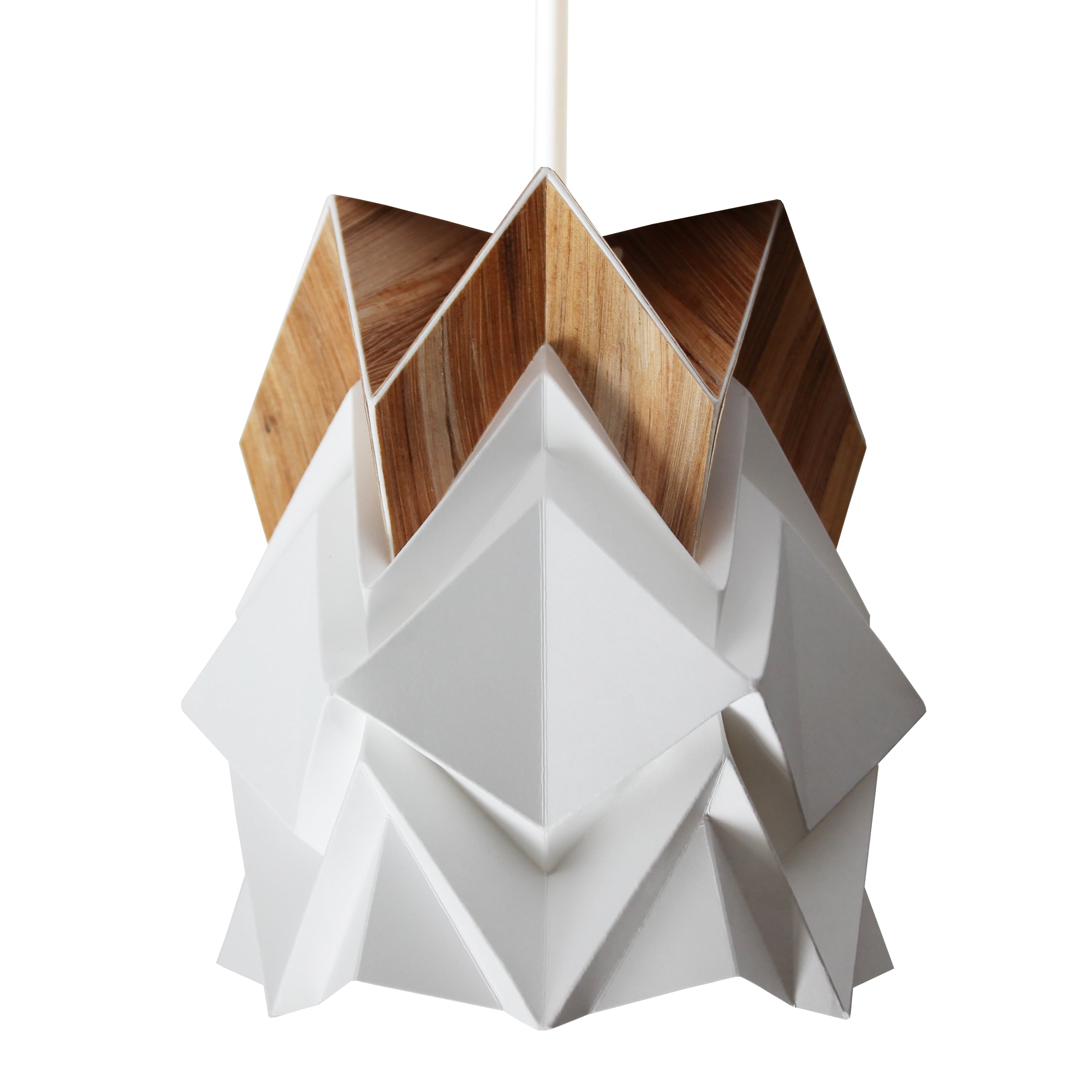 Petite suspension origami ecowood
