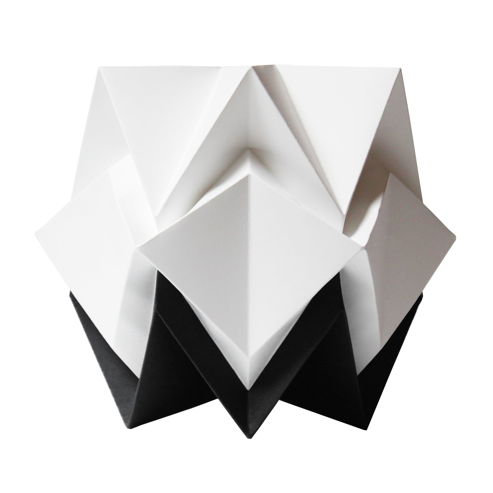 Lampe de table origami bicolore taille s
