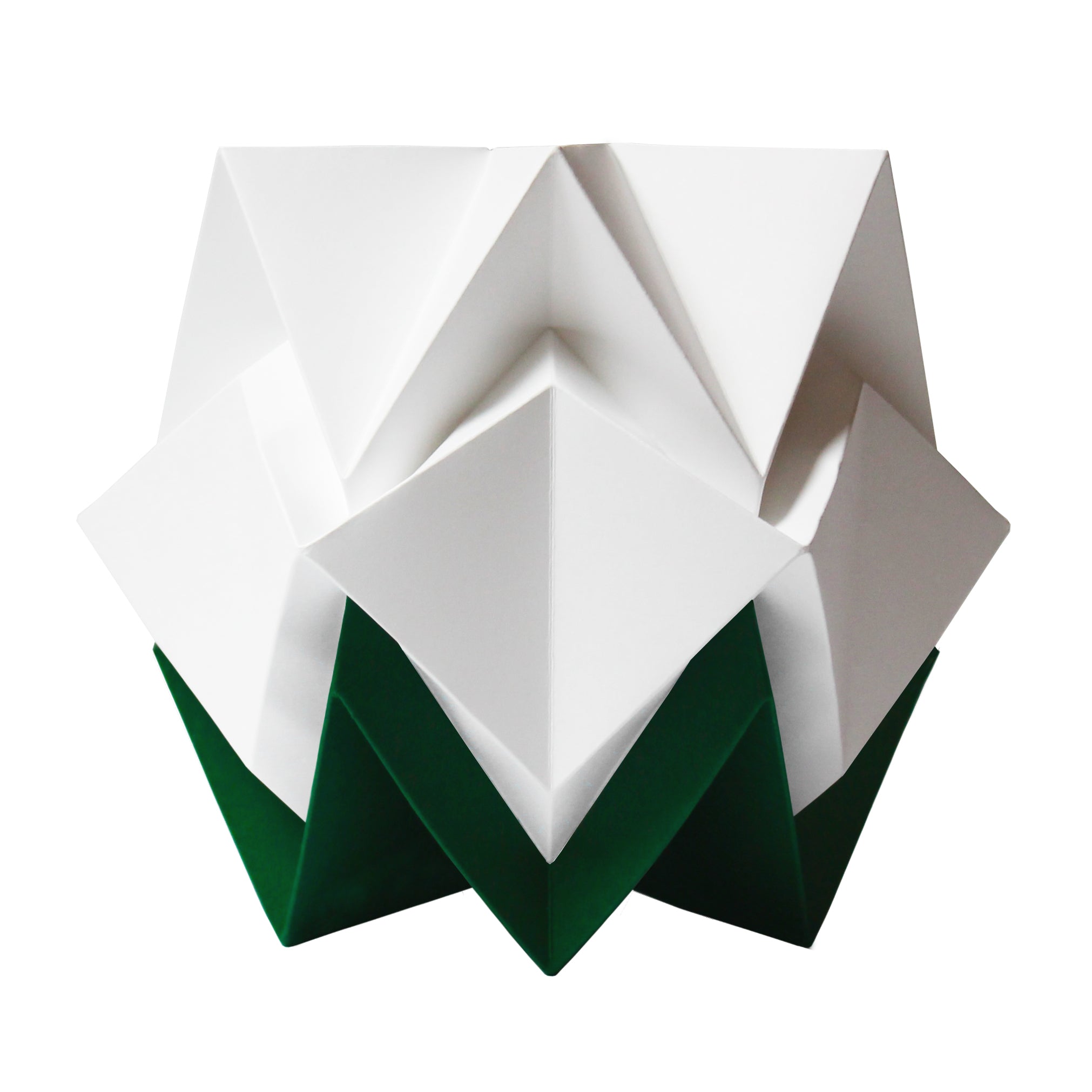 Lampe de table origami bicolore taille s