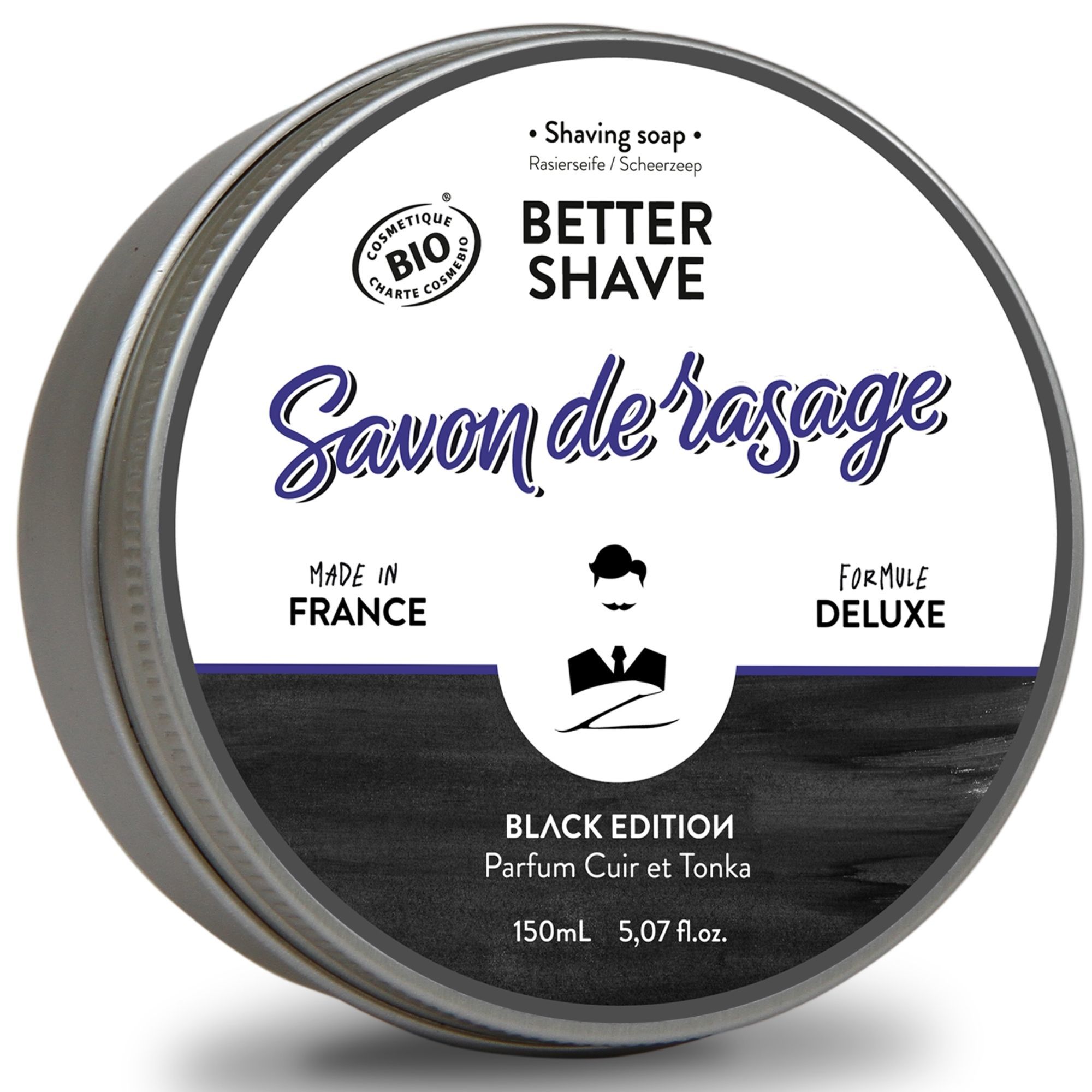 Savon rasage better-shave black edition