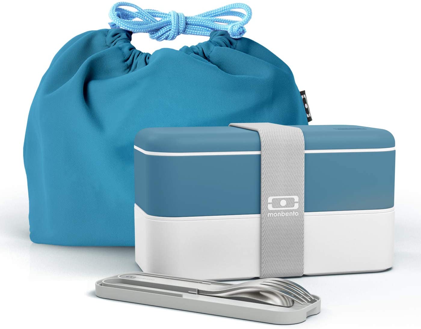 Pack lunch box bleu denim