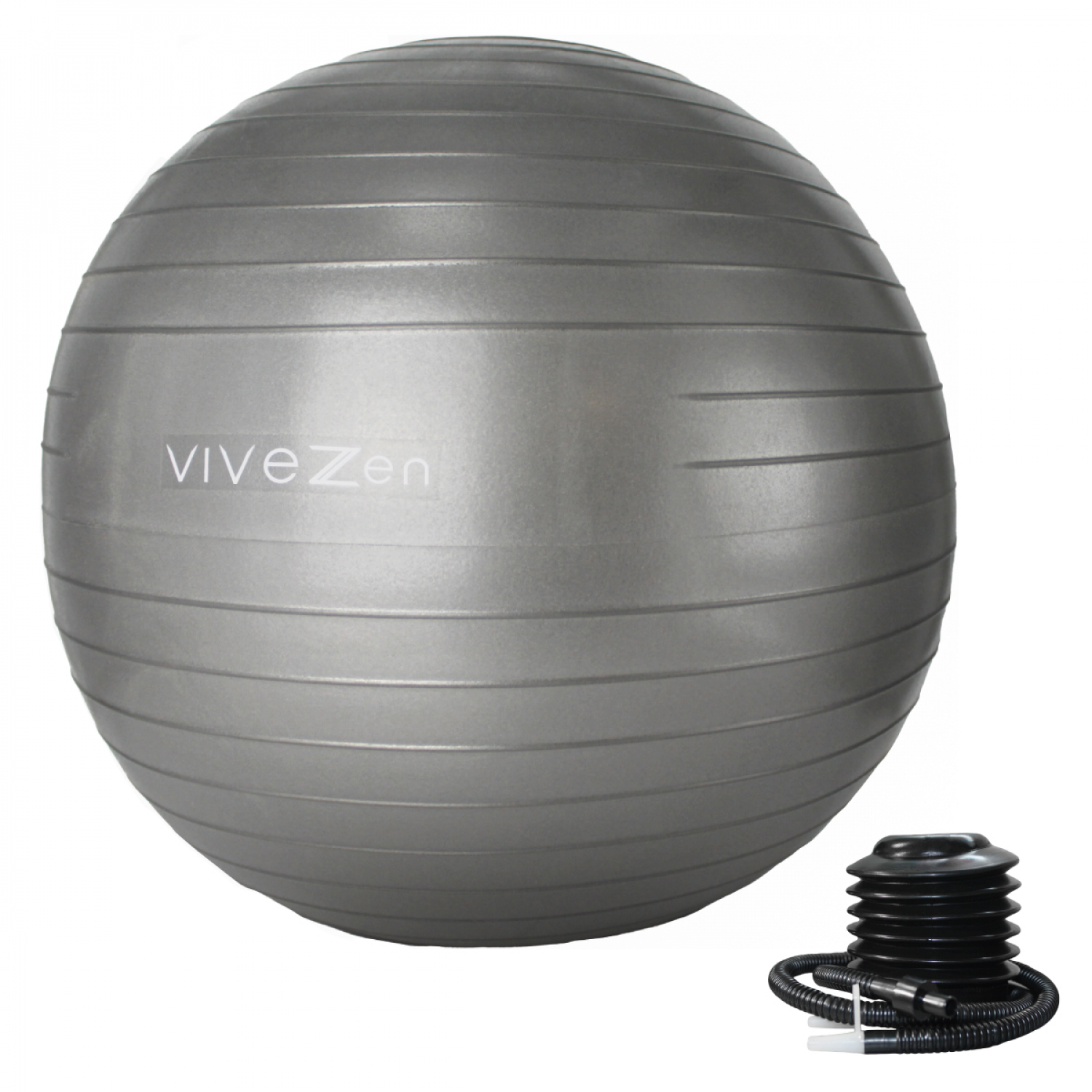 Ballon de yoga - diam 85 cm - gris