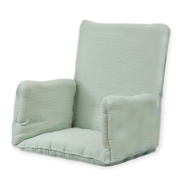 Coussin chaise haute coton bio vert