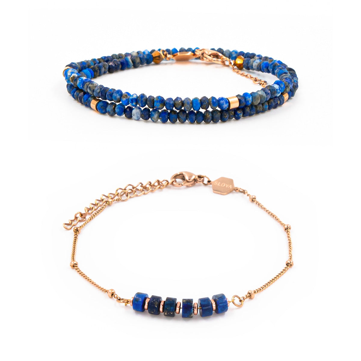 Bracelets en pierres lapis-lazuli