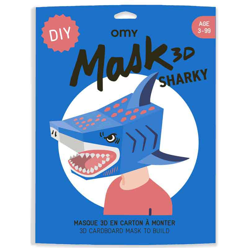 Masque 3d requin  sharky  omy