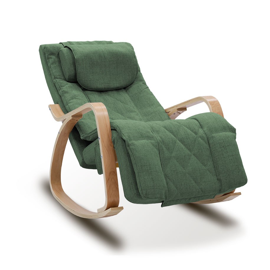 Rocking chair massant youki vert - clair