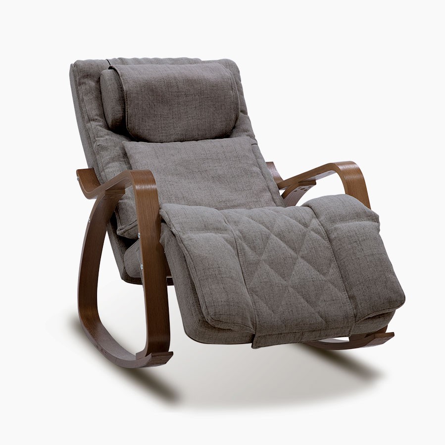 Rocking chair massant youki gris - foncé