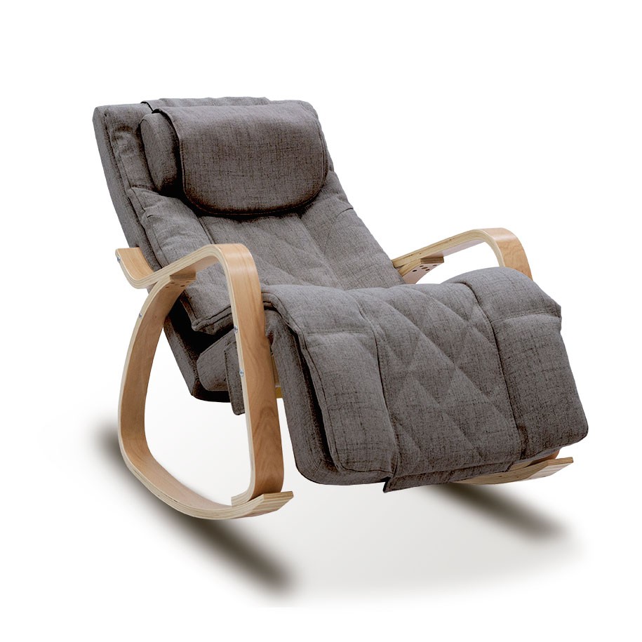 Rocking chair massant youki gris - clair