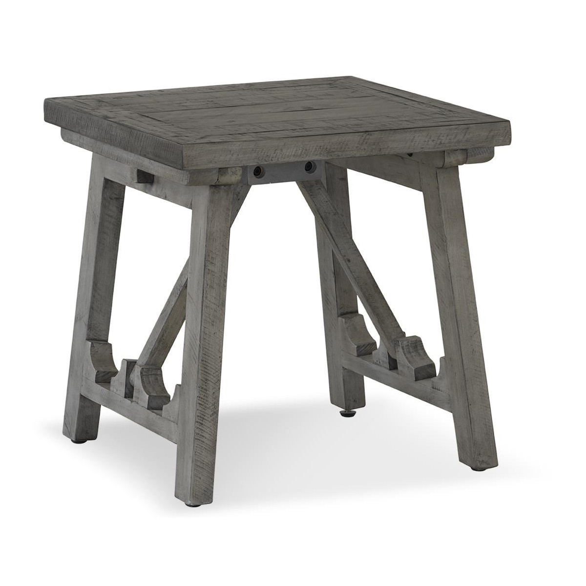 Table de chevet bois gris 56x56x56cm