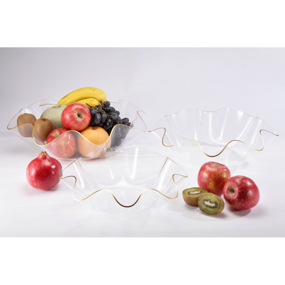 Coupe a fruits en acrylique 40 cm bord d