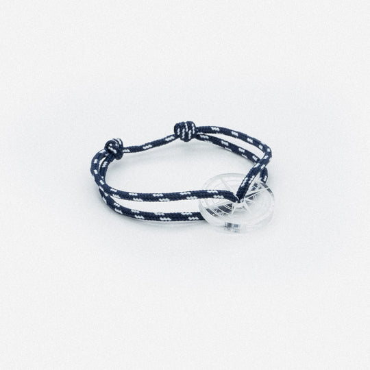 Bracelet bleu minuit et blanc