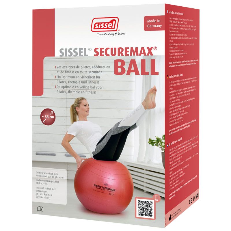 Ballon de gymnastique securemax rouge