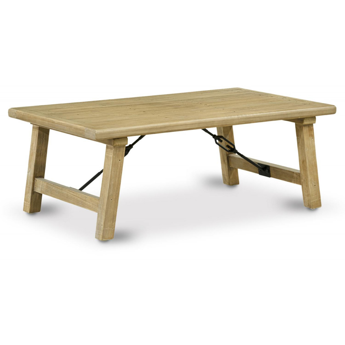 Table basse bois marron 127x74x47cm