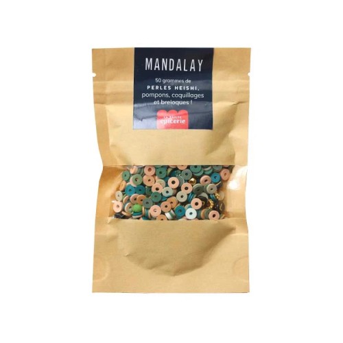 Mélange de perles heishi - mandalay -