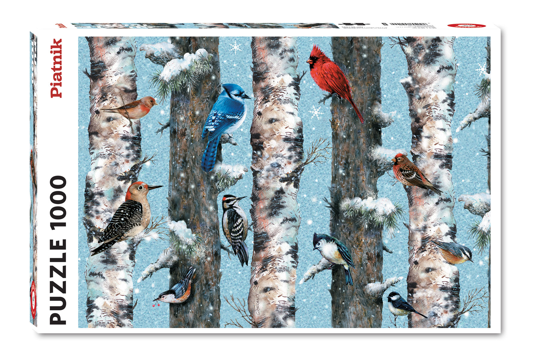 Puzzle - oiseaux d'hiver hc