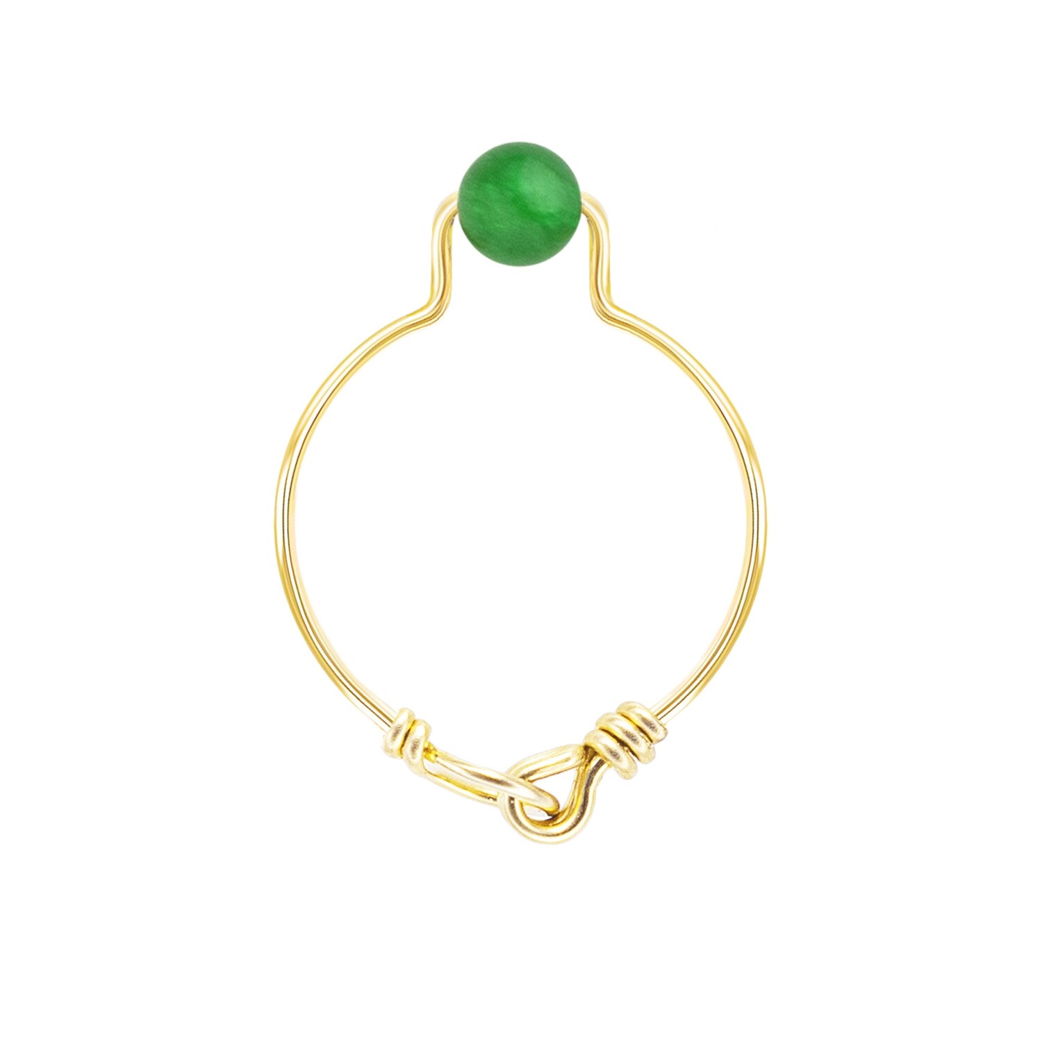 Bague jade taille 56