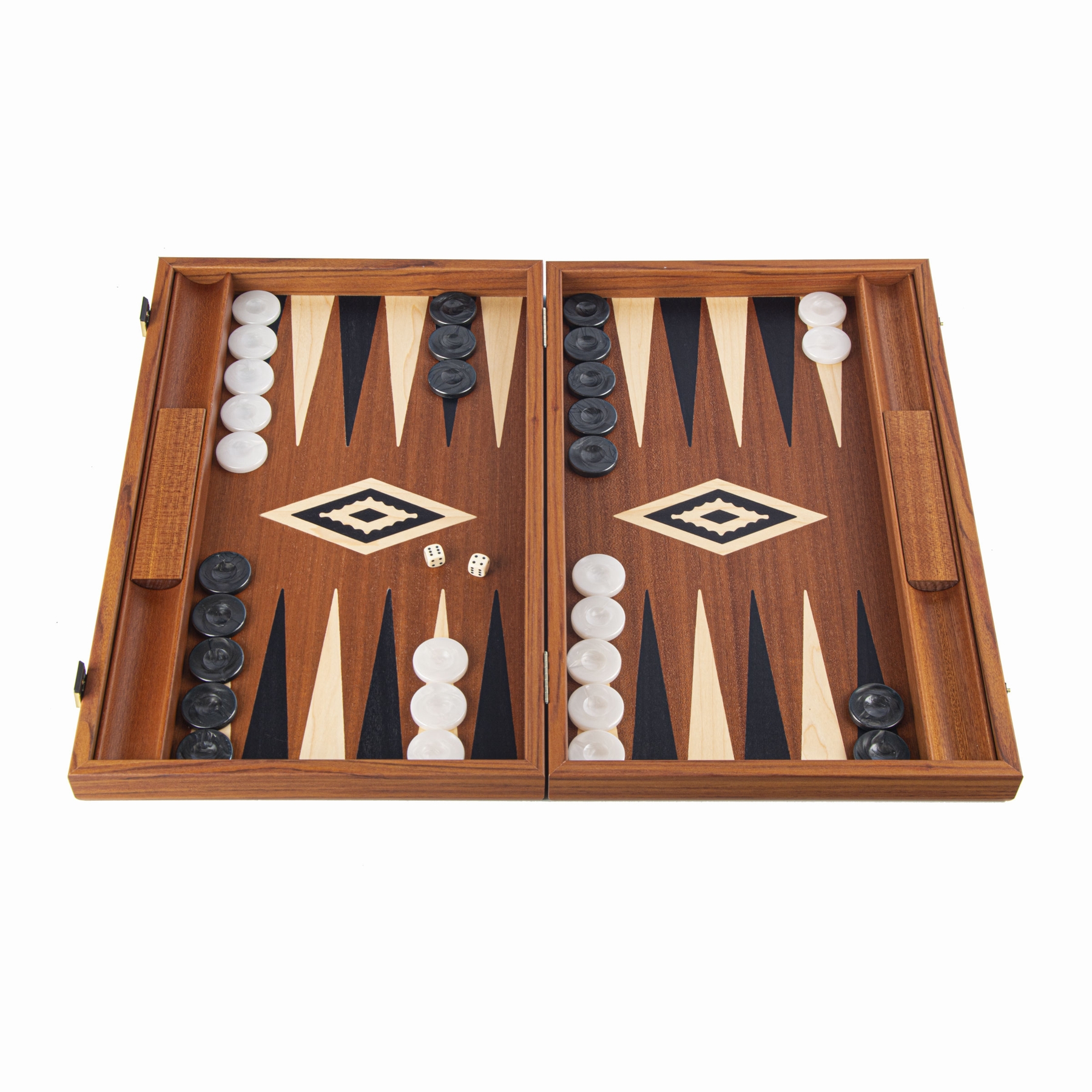 Backgammon 38cm acajou hc