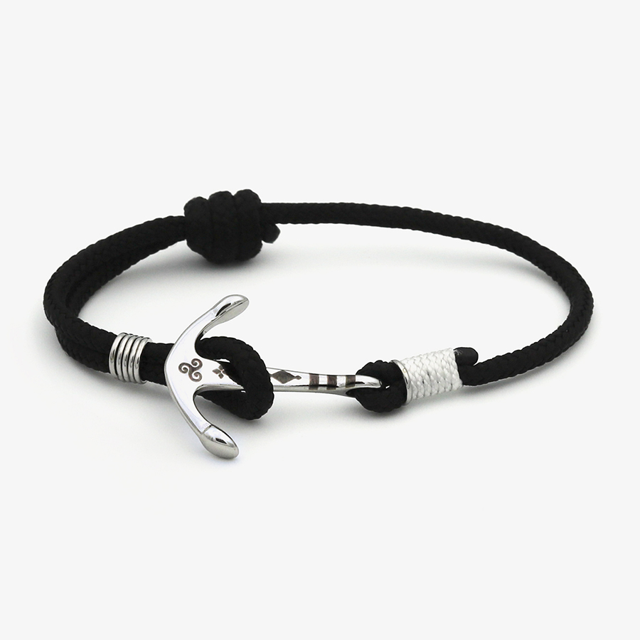 Bracelet corde ancre - triskel celtique