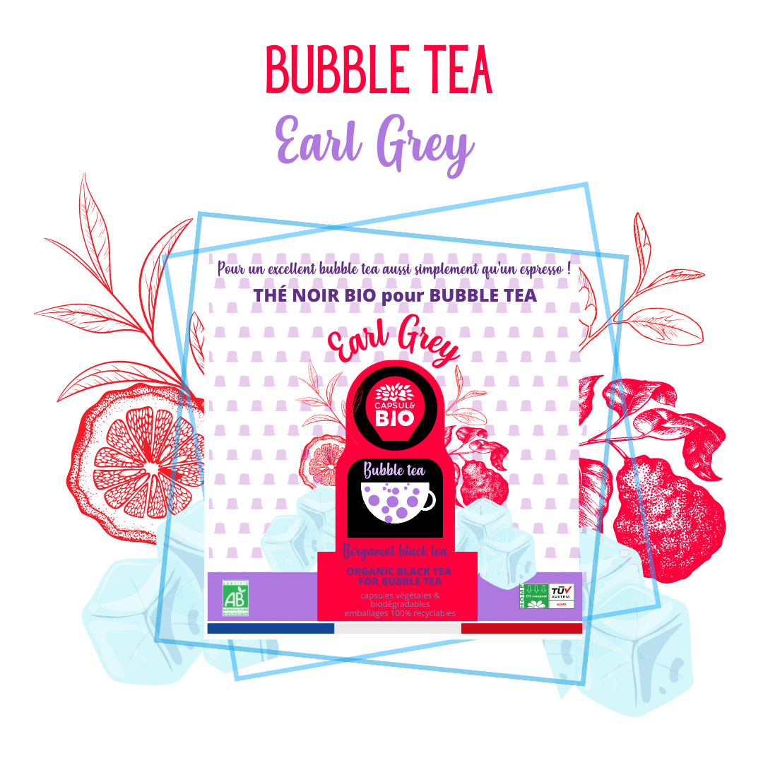 Bubble tea earl grey x40 capsules