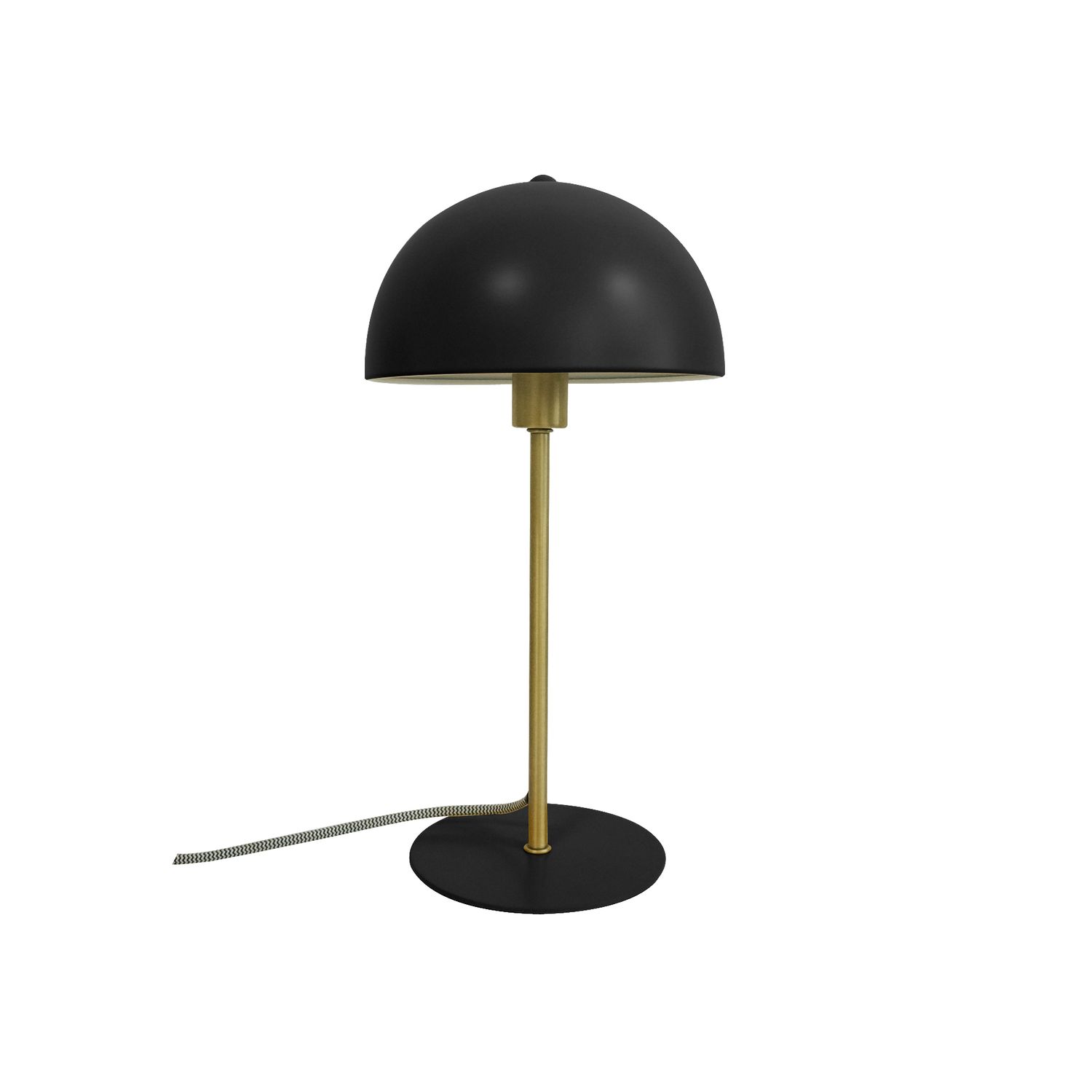 Lampe bonnet en métal h.39cm noir