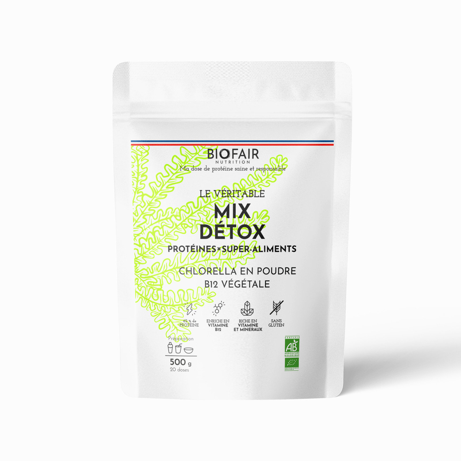 Protéine bio mix détox - 500g