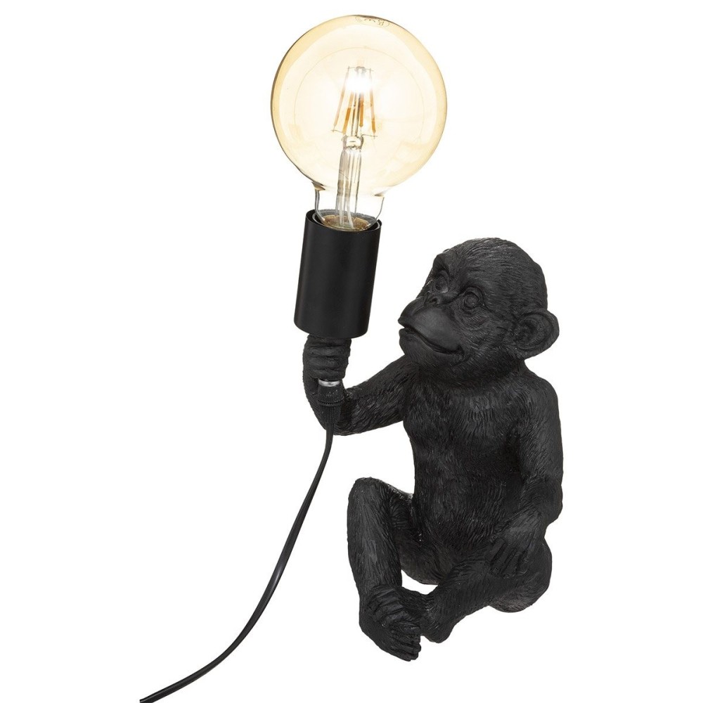 Lampe singe noir h24.5