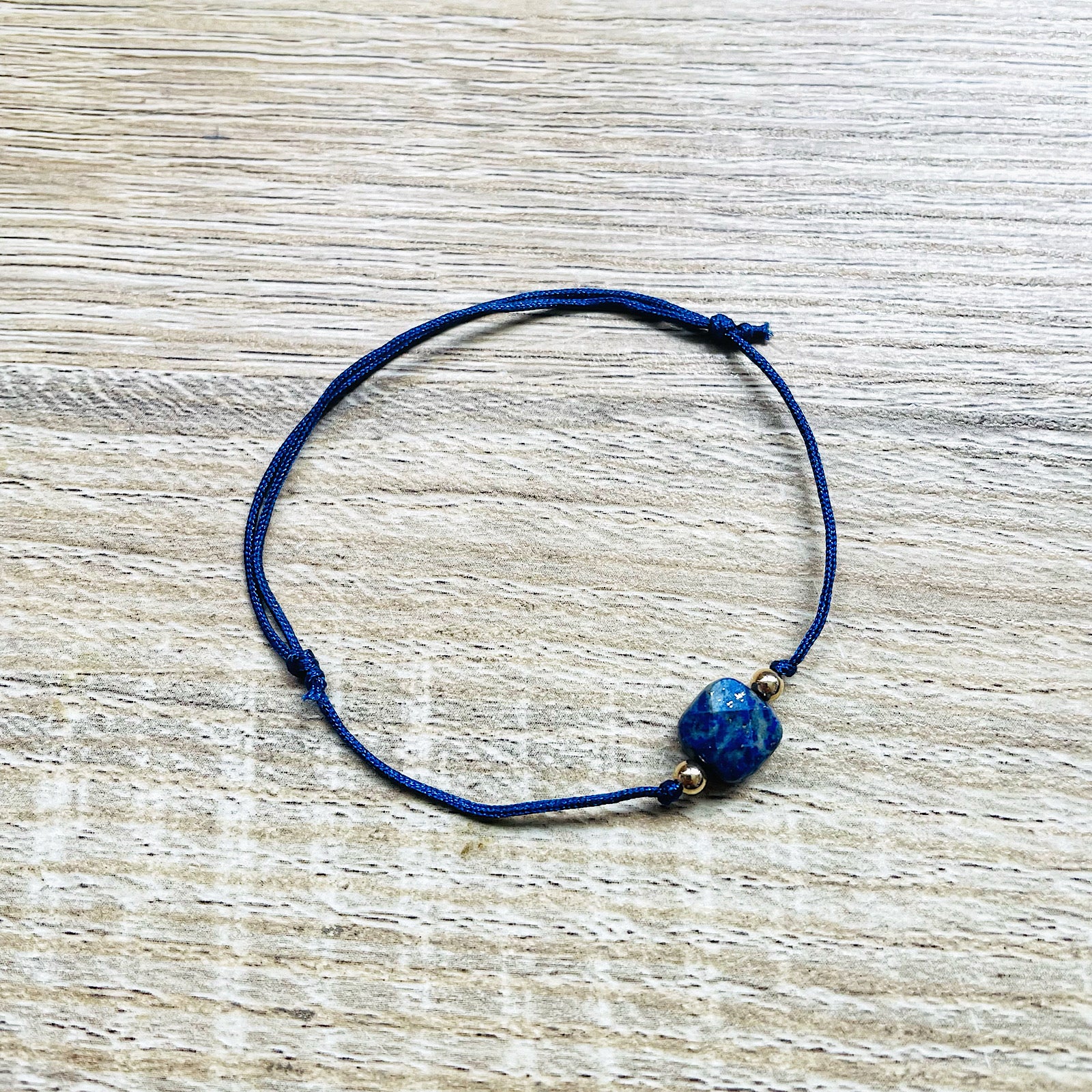 Bracelet réglable carrie lapis lazuli