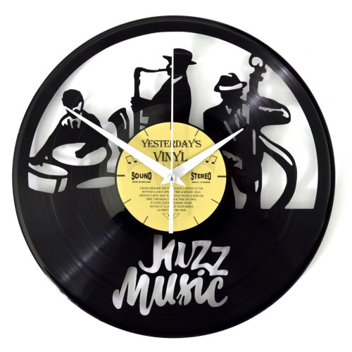 Horloge vinyle recyclé jazz music
