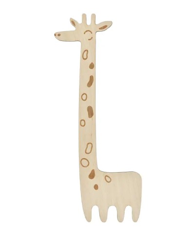 Marque page en bois - girafe -