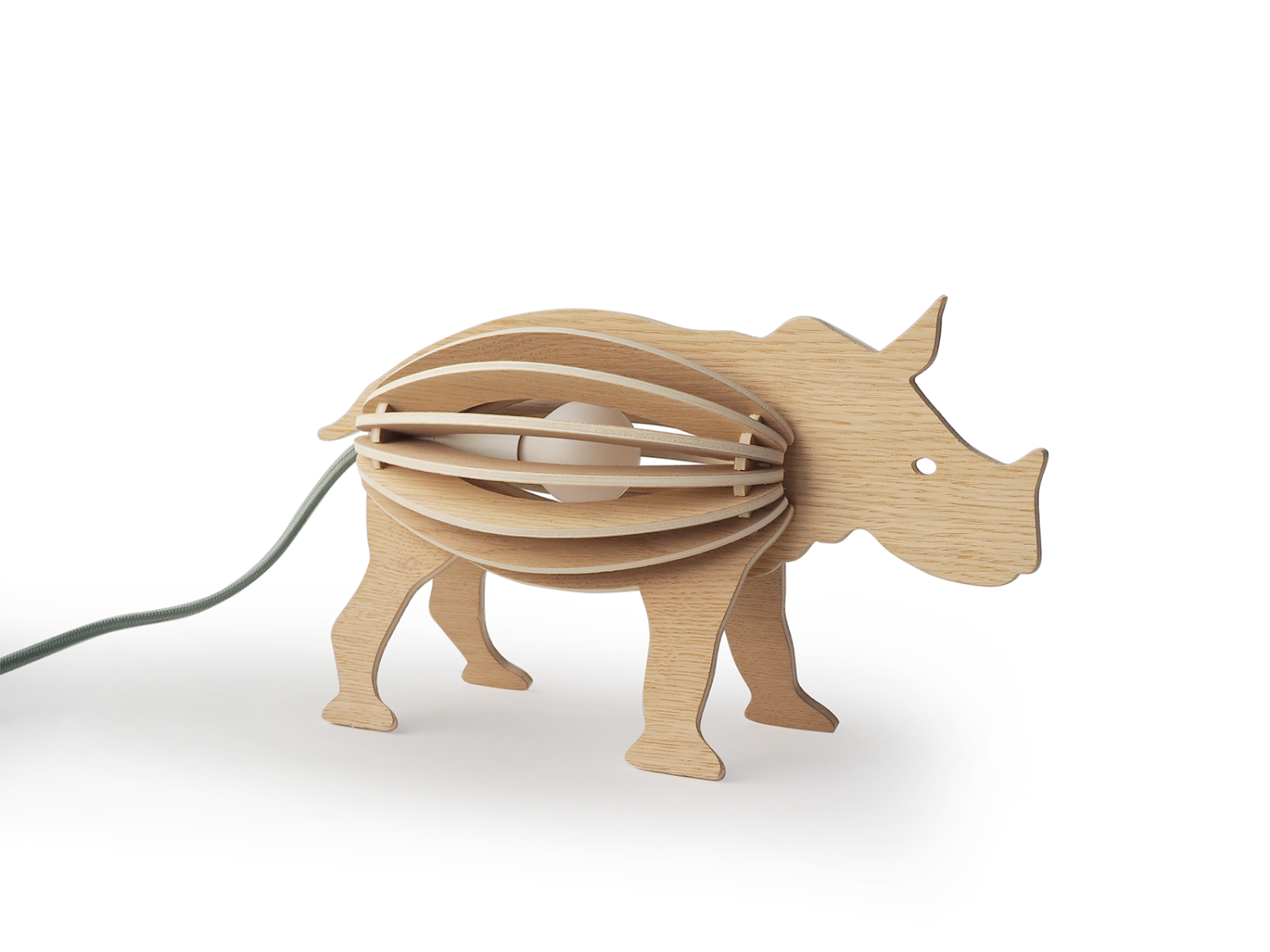 Zooo savane - lampe à poser rhinocéros