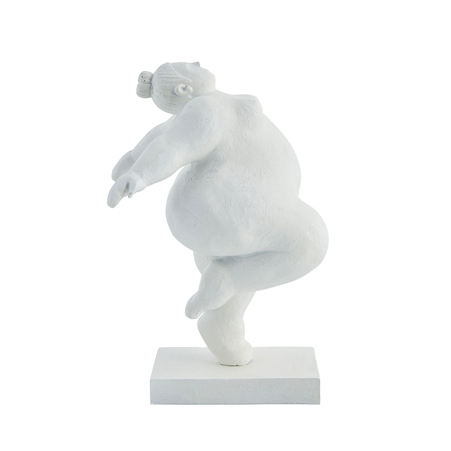 Statuette en céramique blanche h23